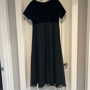 Vintage Elegant Black Evening Dress Size Large